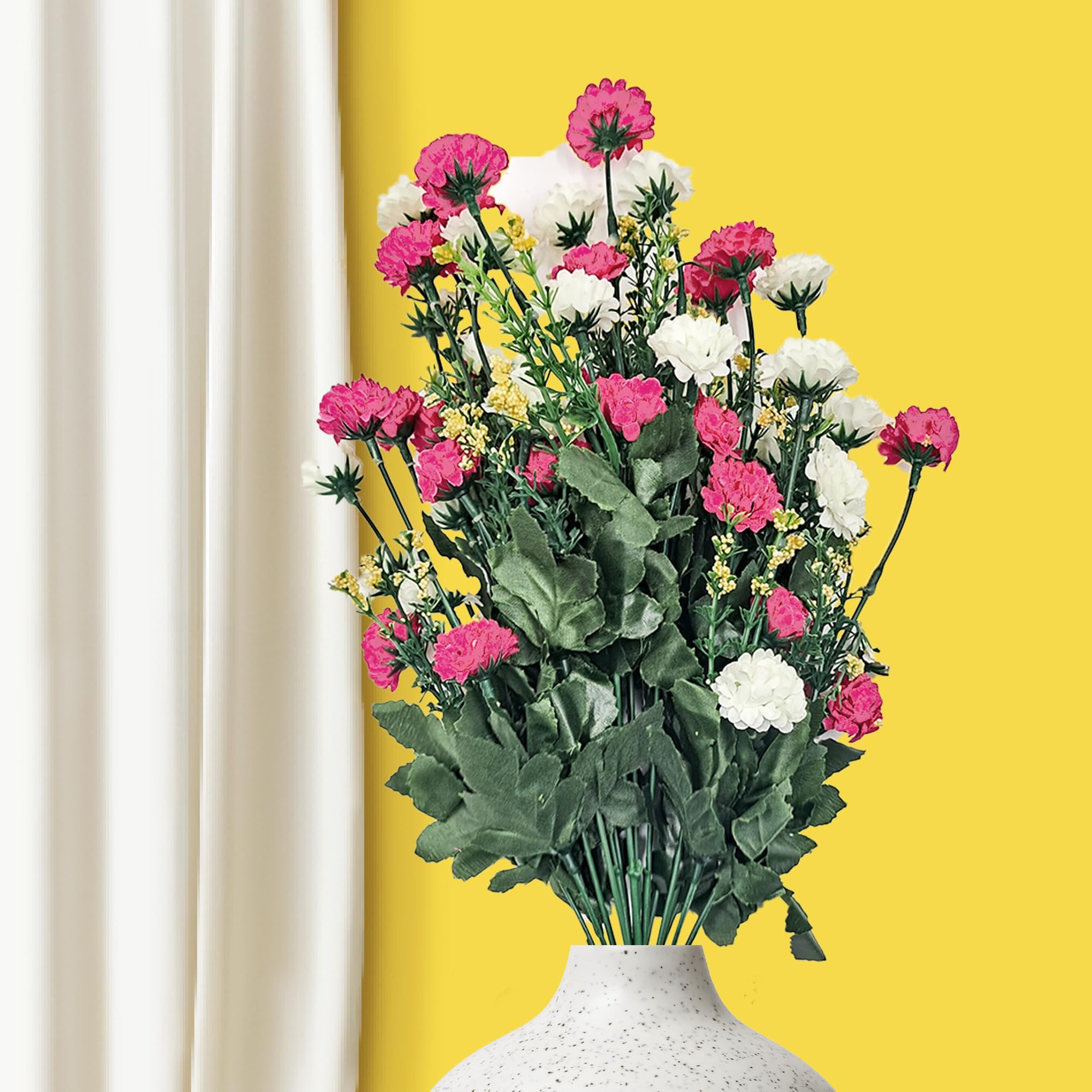 Kraft Seeds by 10CLUB Artificial Mixed Carnations | Light Pink-White Carnations | 17 Stems | (Vase not Included) (B0CKFDMNJ2) Amazon Price History, Amazon Price Tracker
