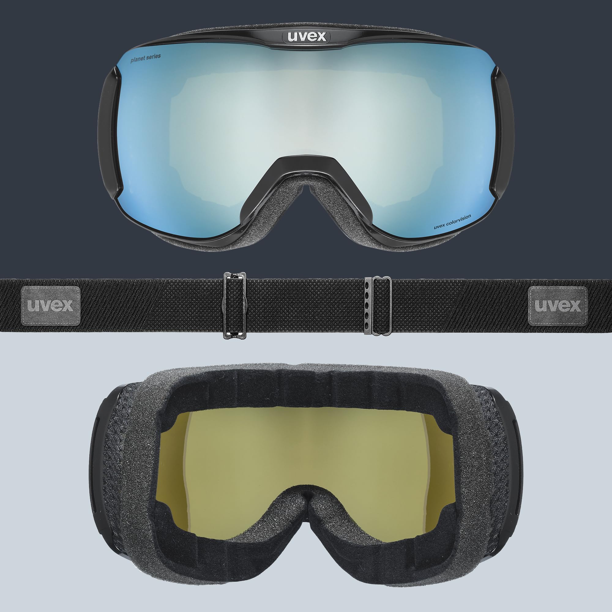 Uvex Unisex Uvex Downhill 2100 CV Planet Skibrille (1er Pack)