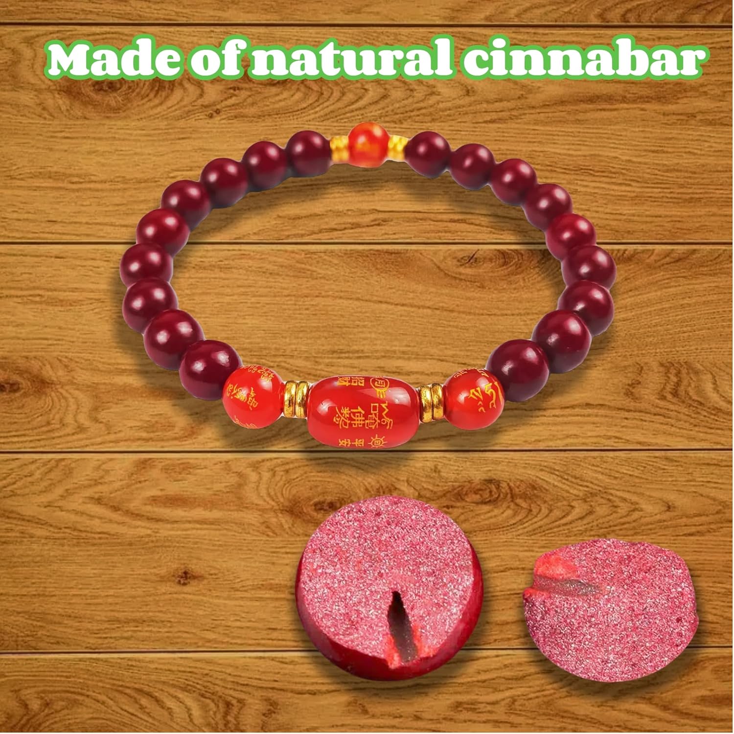 Tai Sui Bracelet 2026 for Protection, Consecrated Cinnabar Feng Shui Lucky Bracelet for Men & Women, 8MM Red Bead Bracelet with Triangle Amulet & Certificate, Ward Off Evil Spirits, Ben Mingnian Gift - Image 4