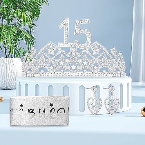 Miniatura 9 de HnoonZ Decoraciones de cumpleaños número 15 para niñas, feliz cumpleaños 15, decoraciones de cumpleaños de 15 años, regalos de cumpleaños 15 para