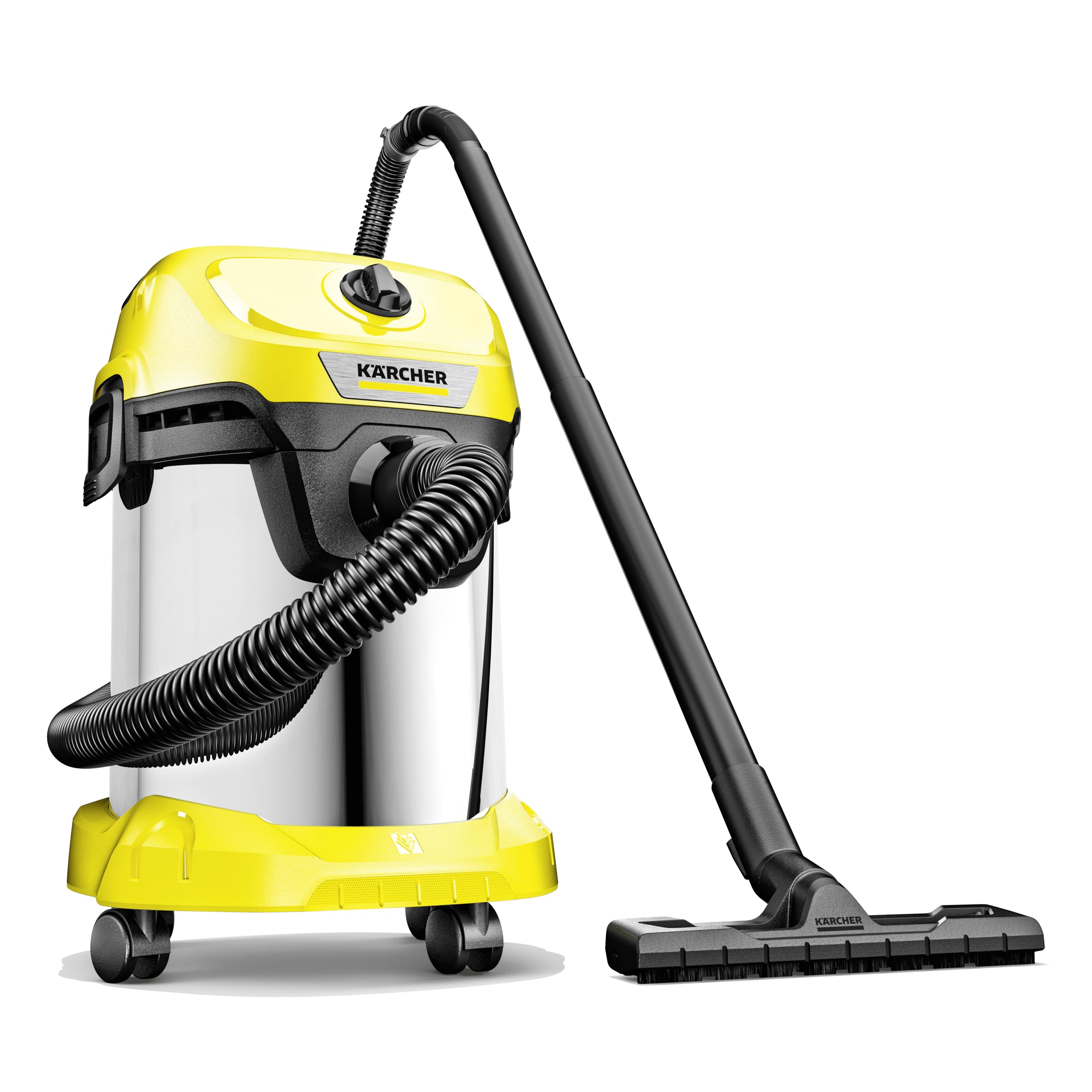 KARCHER WD 3 SV Wet & Dry Vacuum Cleaner, 23 kPa Suction Power, 17L Tank, Stainless Steel Body, 1000 W Blower Function, Cartridge Filter & Fleece Filter Bag, For Home, Car & Furniture Cleaning, German Tech-image-13