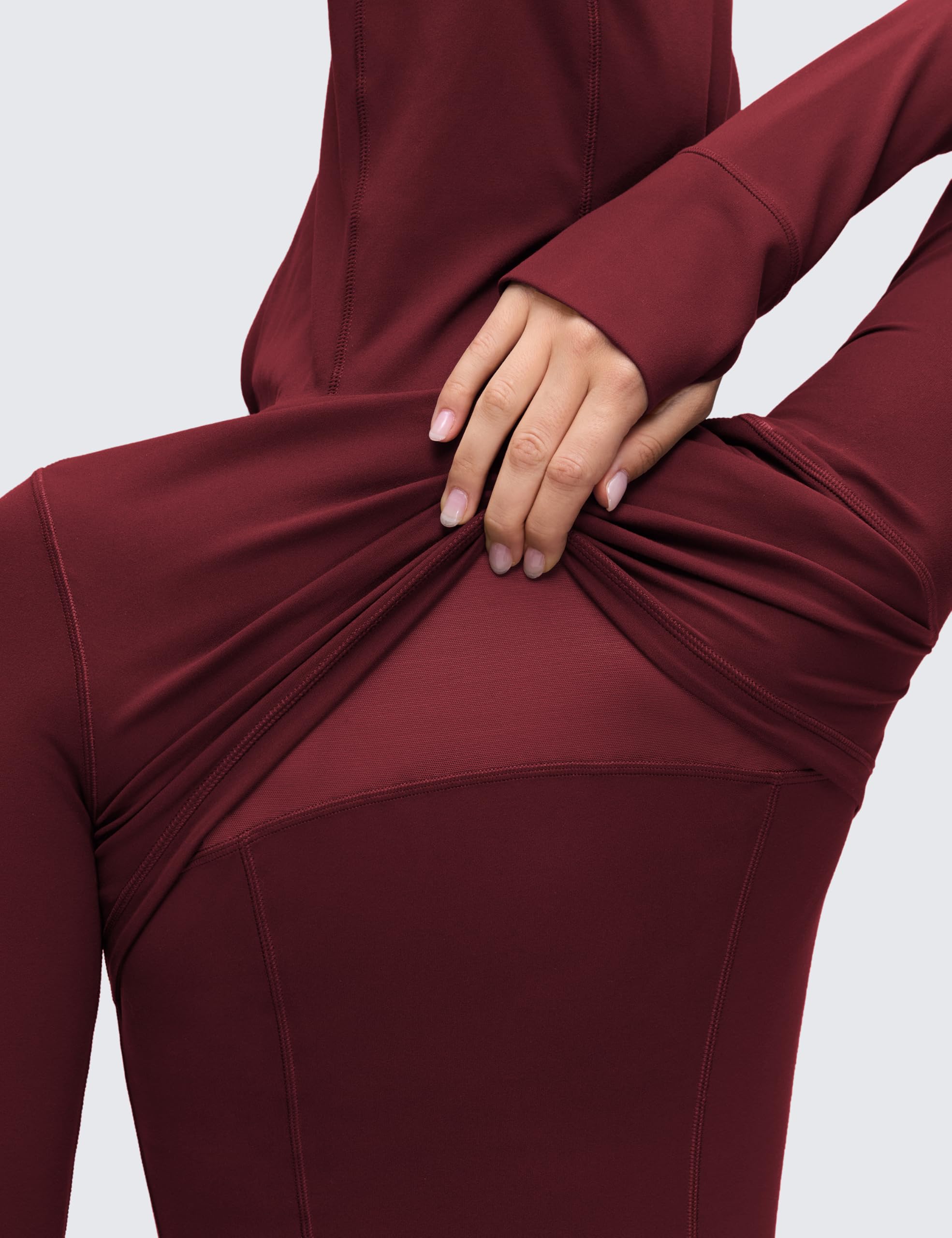 CRZ YOGA Chaqueta de entrenamiento con cremallera y capucha para mujer