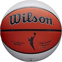 Vista 2 de Wilson WNBA Serie Conmemorativa de Balones de Baloncesto - Tamaños Oficiales y Mini para Mujeres blanco/anaranjado