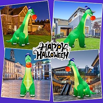 Amazon.com: zukakii 13Ft Giant Halloween Dinosaur Inflatable