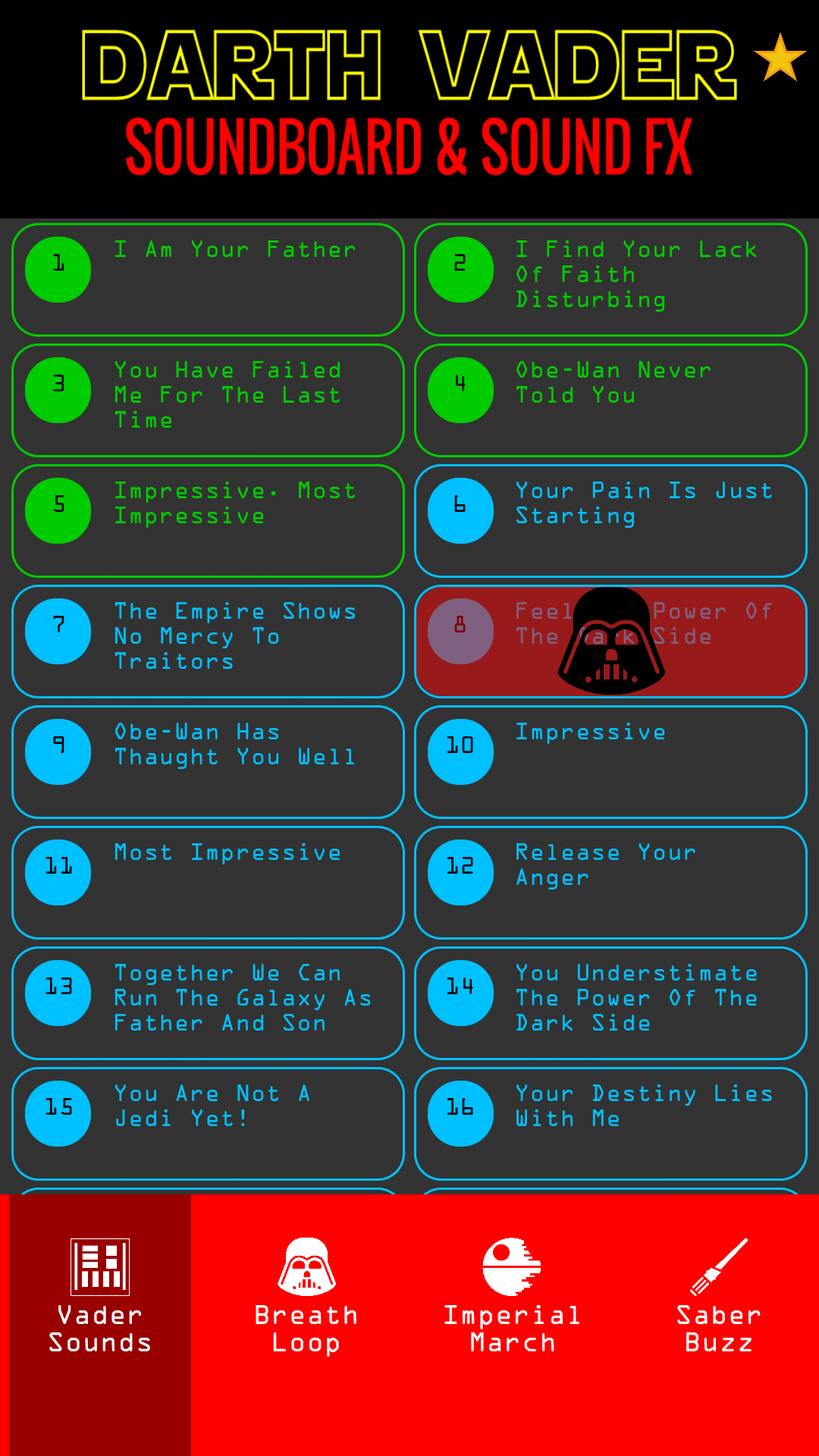 Darth Vader Soundboard Darth Vader Sound Alike Sounds & FX App on