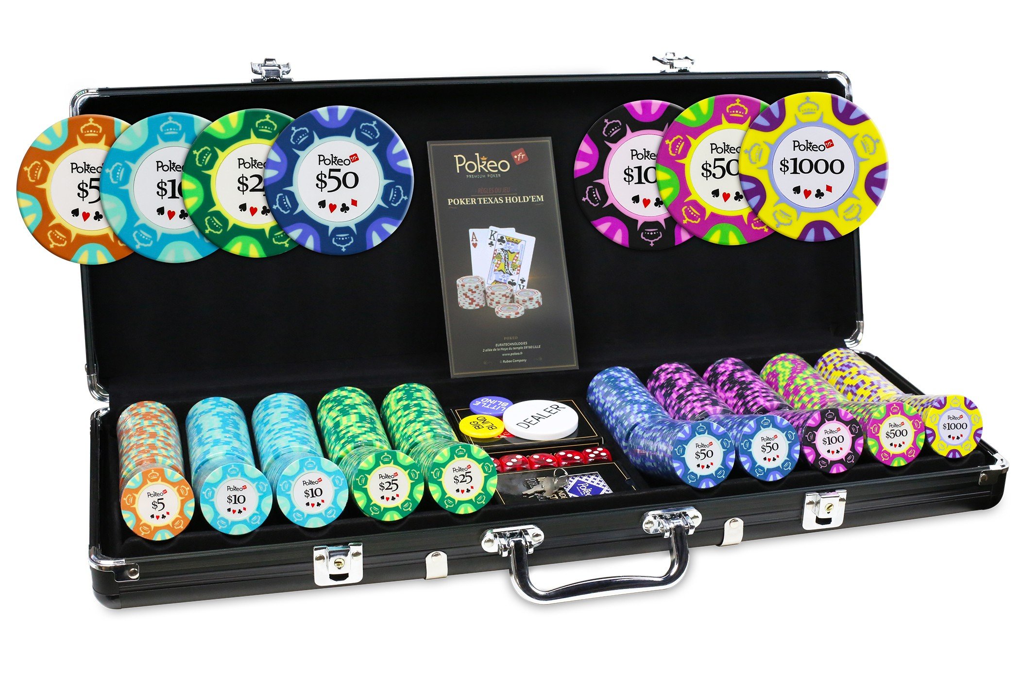 Mallette Pokeo Deluxe 500 jetons