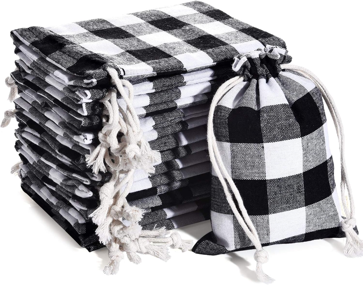 buffalo plaid wine bolsa