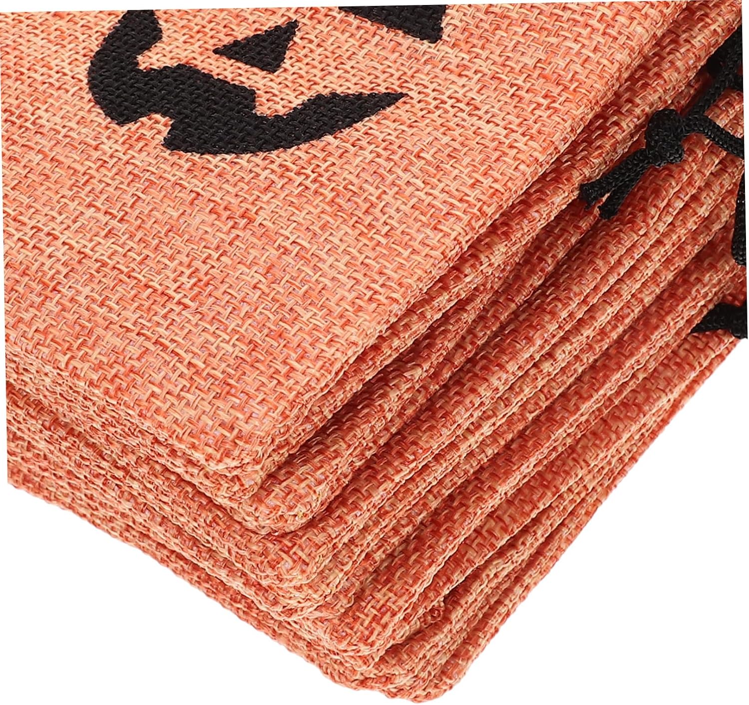 Abaodam 50pcs Halloween Pumpkin Drawstring Bags Reusable Candy Pouches for Trick-treating and Parties for Boys and Girls Halloween Goodies and Festive Treats