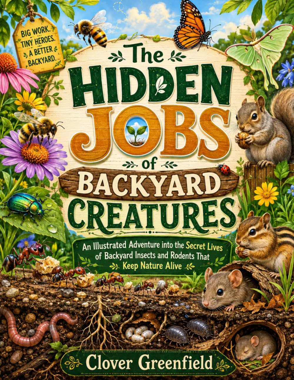 The Hidden Jobs of Backyard Creatures: An Illustrated Adventure into the Secret Lives of Backyard Insects and Rodents That Keep Nature Alive