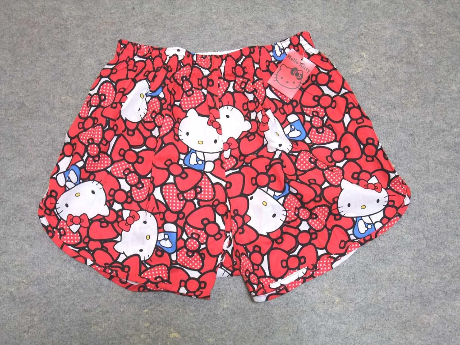 Amazon 紳士キャラクタートランクス ハローキティ Llウェスト94 104cm レッド トランクス 通販