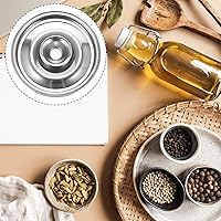 Vista 7 de DOITOOL Tapa para olla de leche de acero inoxidable, tapa universal de 3.9 pulgadas para ollas pequeñas, mini tapas reutilizables con asa en anillo