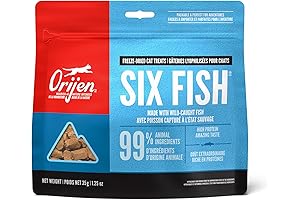 SIX FISH Freeze-Dried Cat Treats