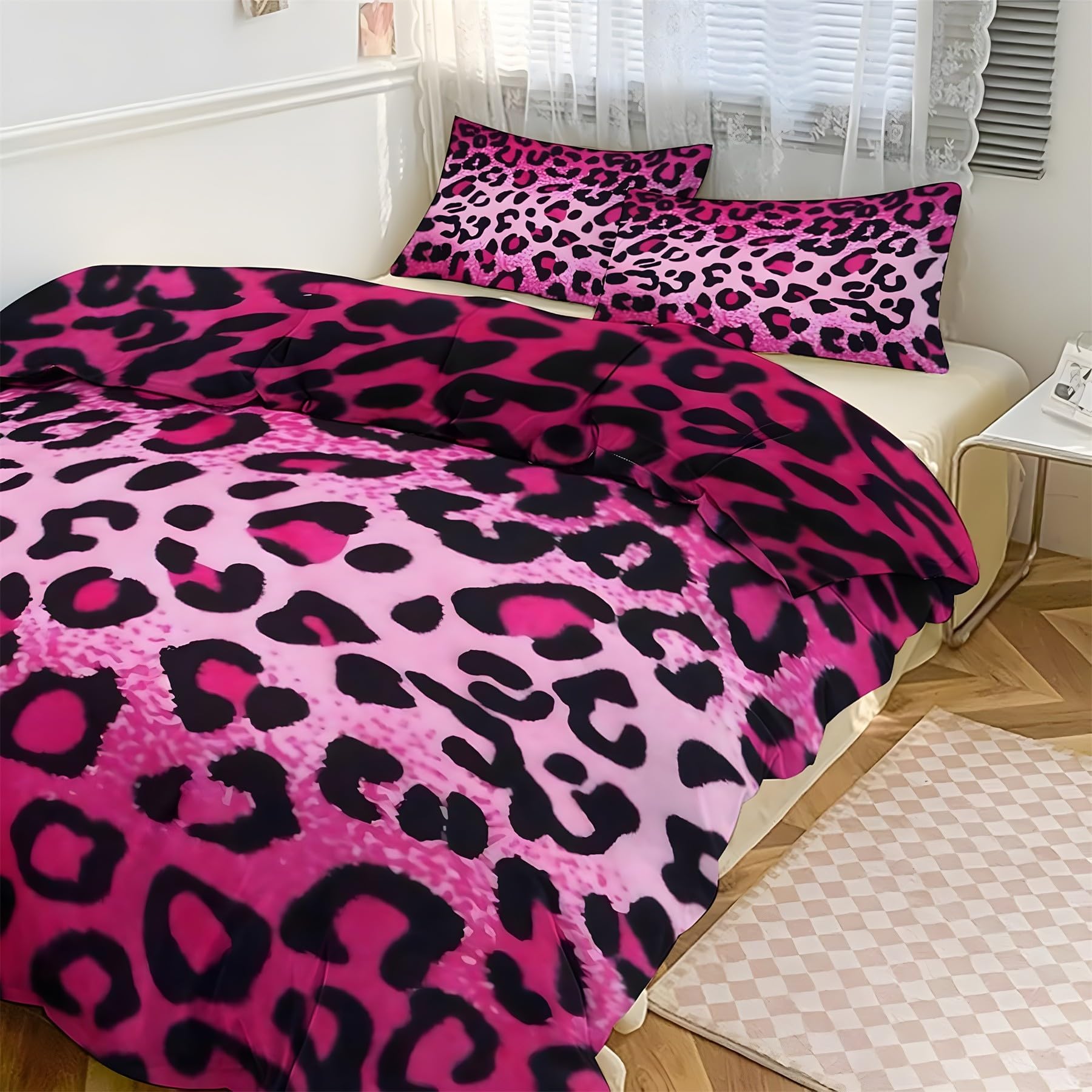 Parure de lit 140x200 enfant housse de couette microfibre et 2 taies d'oreiller 65x65