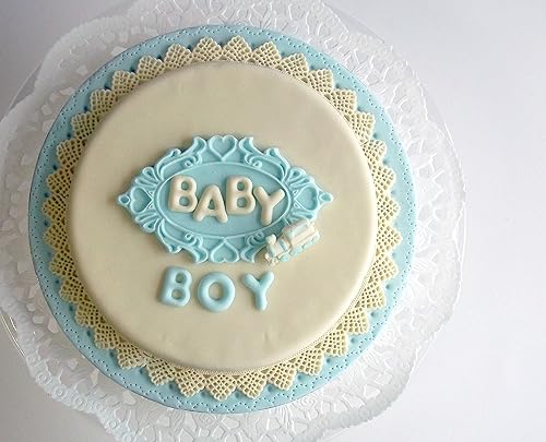 Miniatura 6 de Katy Sue Molde de silicona con letras mayúsculas del alfabeto abovedado para pasteles, decoración de galletas y manualidades. Para uso con fondant,