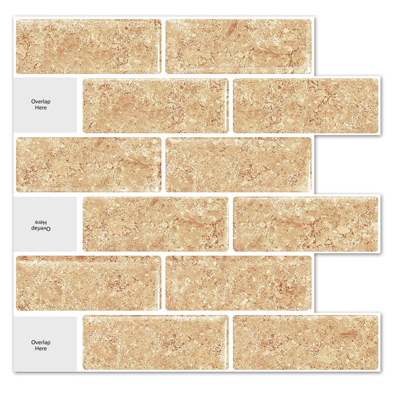 Buy STICKGOO 10Sheet Peel and Stick Subway Tile Backsplash, 13"x 12