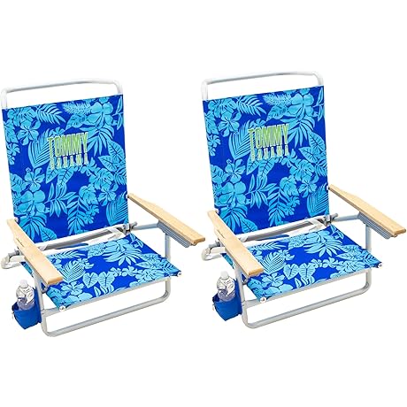 Tommy Bahama 5-Position Ergonomic Beach Chairs, Set of 2