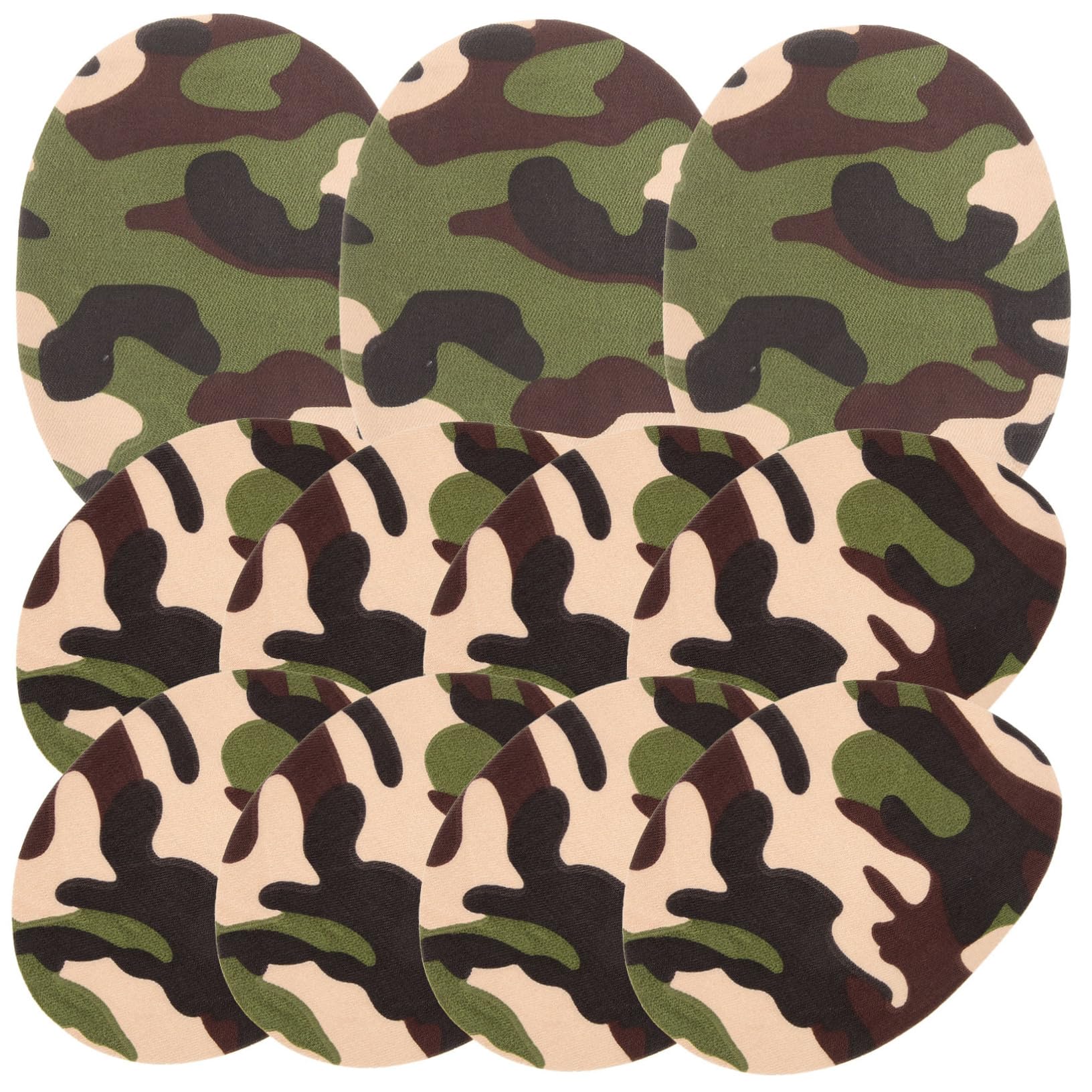 Angoily 5 Set Toppe Termoadesive Camouflage Per Riparazioni Abbigliamento Patch Multi Per Jeans Borse E Accessori Decorativi 10 Pezzi*5