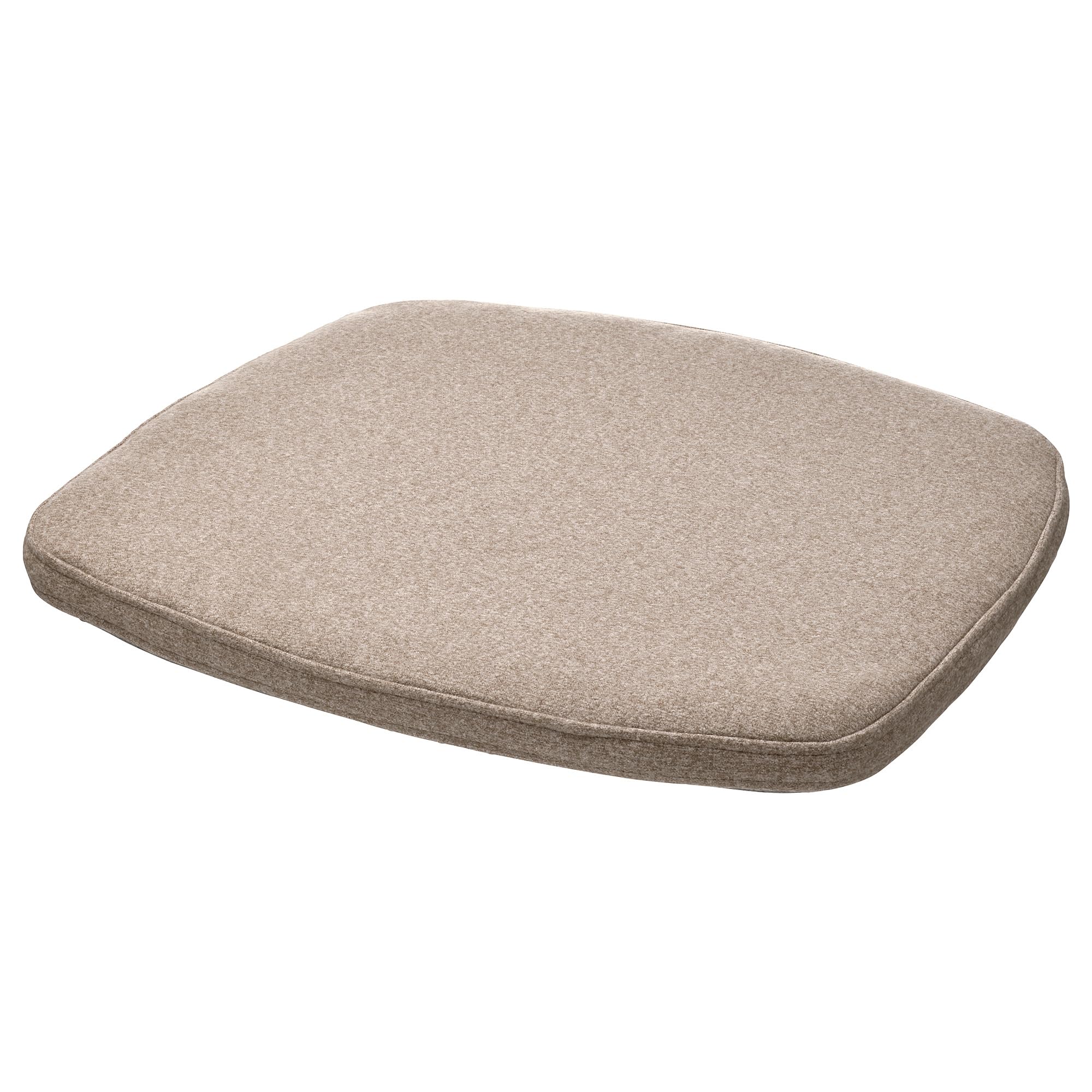 Coussin de chaise ÄLVGRÄSMAL beige de 3 cm d'épaisseur pour assise ferme