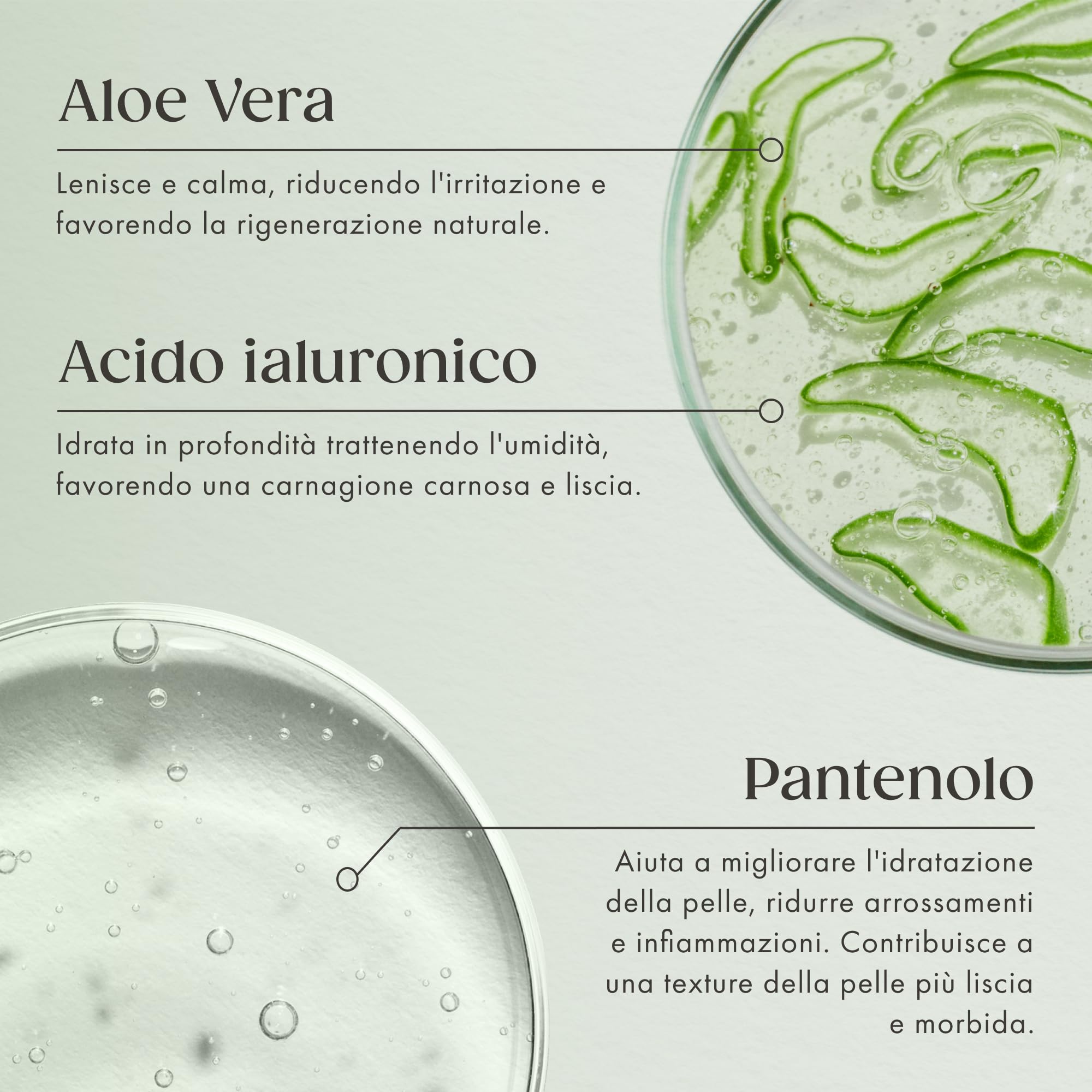 Satin Naturel Gel Aloe Vera Bio 200 ml – 100% Vegano & Cosmetica Naturale – Gel di Aloe Vera Concentrato – Con Acido Ialuronico & Pantenolo – After Sun per Viso, Corpo e Capelli