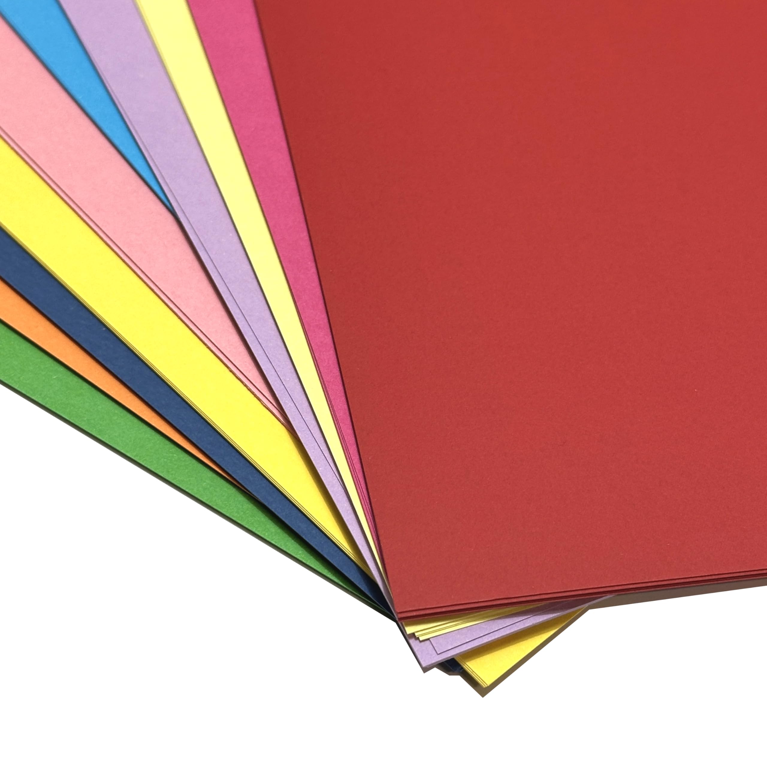 A4 Rainbow Craft Cards 220gsm Pack of 50 Double Sided Cardstock for Art Crafts Scrapbooking Card Making DIY Projects School Activities - Image 4