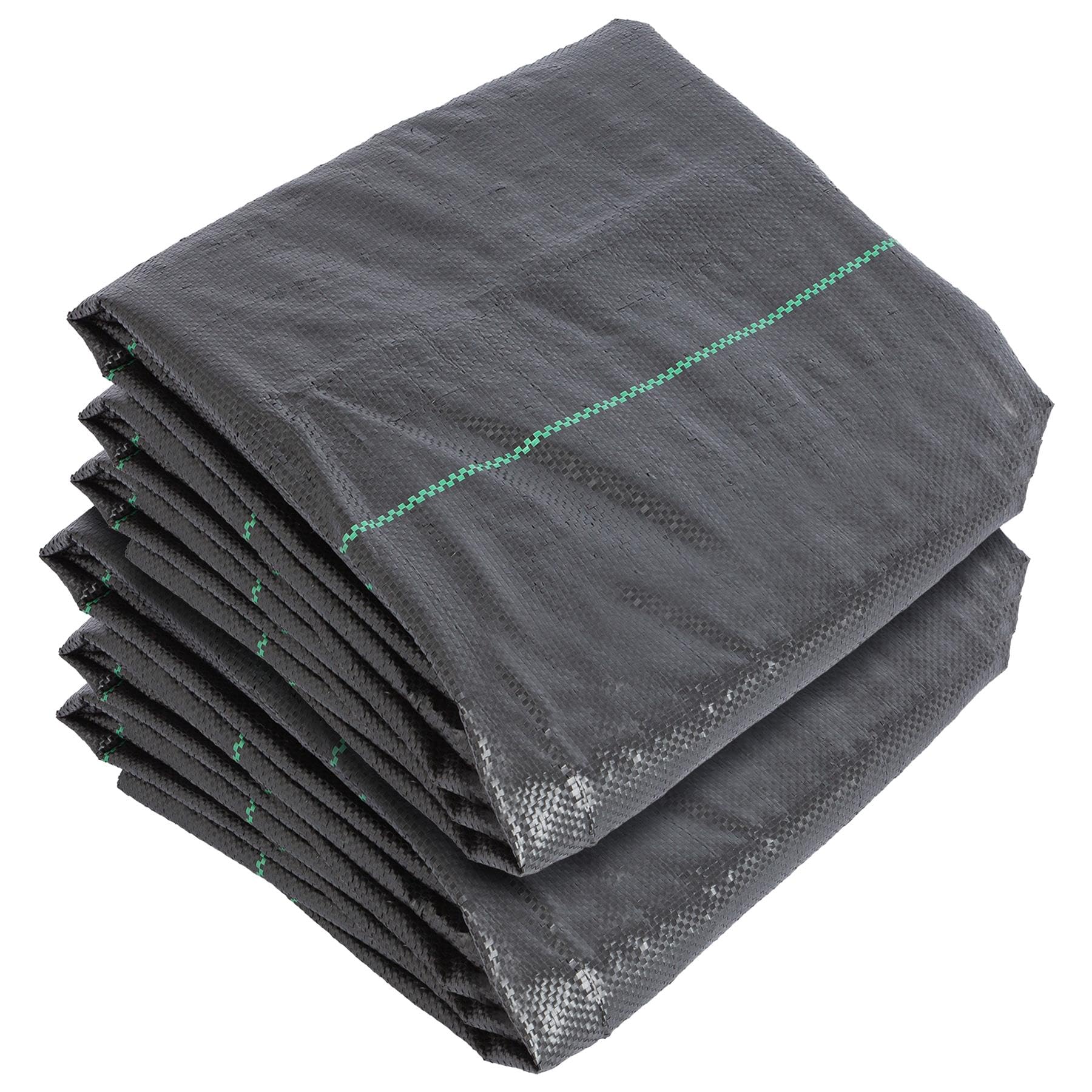 Harbour Housewares 110gsm Weed Control Membrane 4m x 25m Coverage (2 Rolls) Heavy Duty Weed Control Fabric Barrier Ground Cover for Garden, Patios, Flower Beds, Landscaping