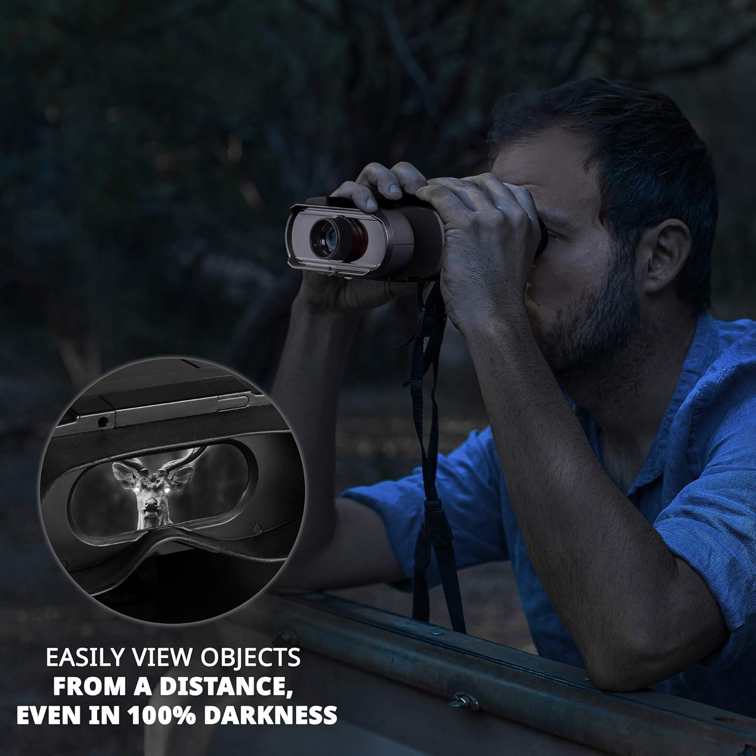 Gеt Dіѕсоunt 70% Prісе Hike Crew Digital Night Vision Binoculars, See Clear in 100% Total Darkness, Large Viewing LCD Screen, Long Viewing Distance, Infrared Night Vision Goggles for Hunting with 7X Optical Zoom