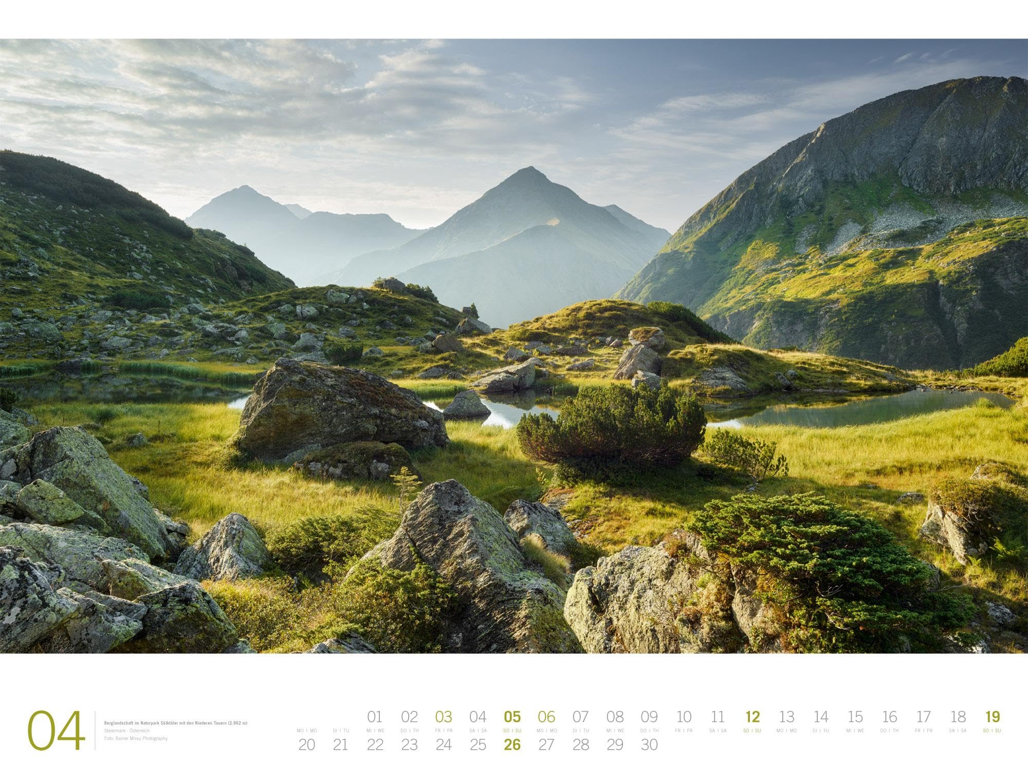 Alpen Gallery Kalender 2026 | Bildstarker Berge-Kalender im großen Querformat (66x50 cm) | Berge und Natur im Großformat