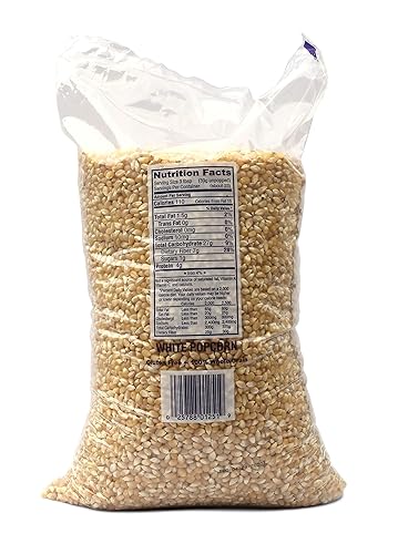 Miniatura 2 de Granos de palomitas de maíz blanco Snappy para reventar con máquina de palomitas de maíz, palomitas de aire o estufa, 12.5 lbs (5.67 kg)