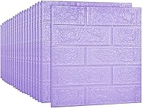 Vista 16 de 20 paneles de pared 3D plateados, cobertura de 29 pies cuadrados, adhesivo imprimible con paneles de pared de espuma de polietileno autoadhesivos