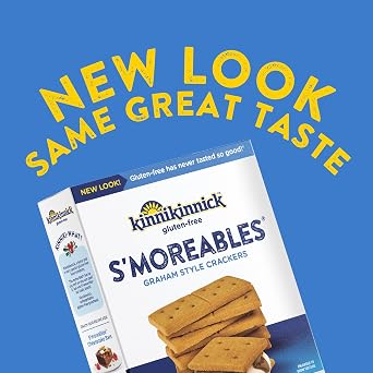 Kinnikinnick Gluten Free S'moreables Graham Style Crackers, 8 oz Box (Pack of 6), Allergy Friendly, Vegan, Kosher