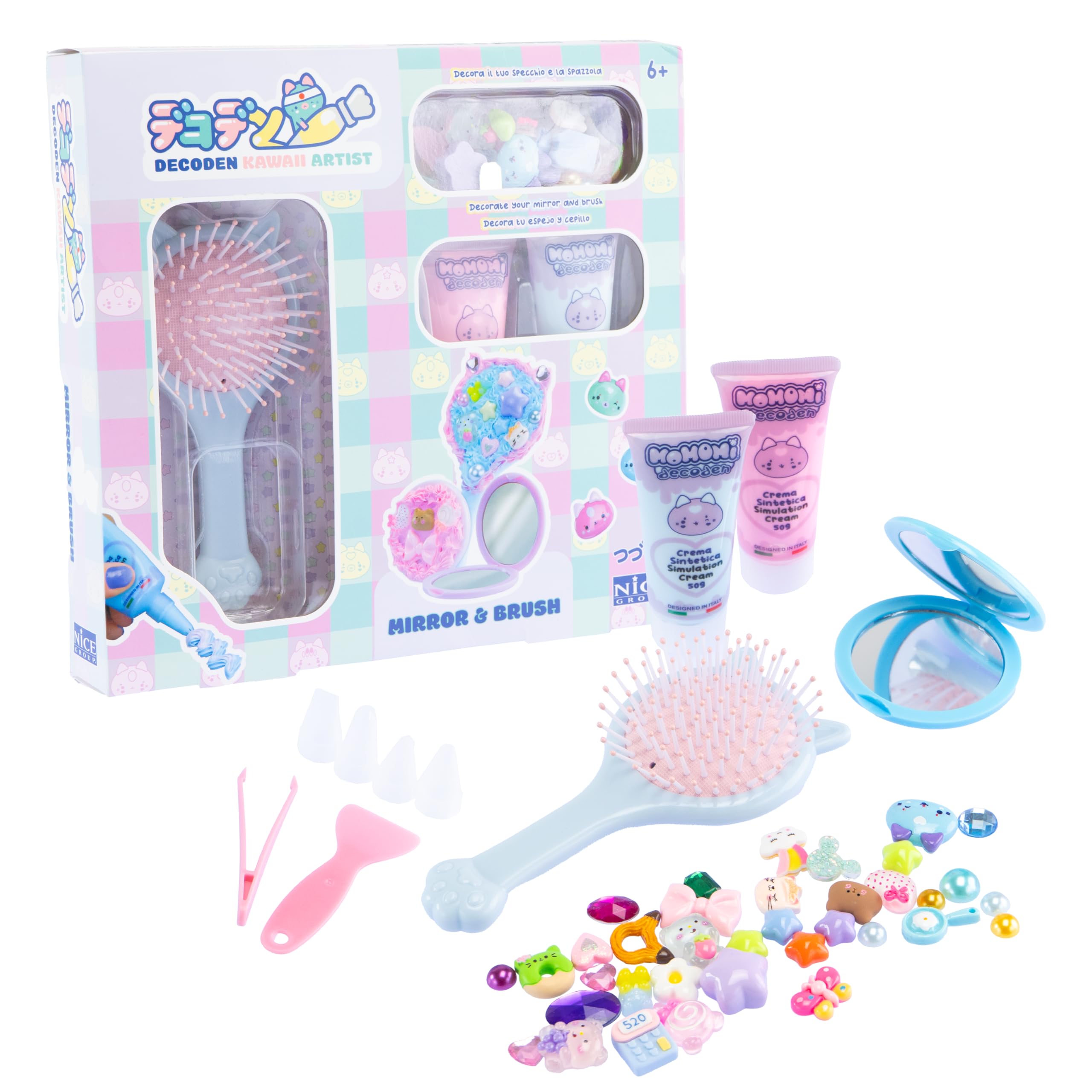 MOMOMI - Nice Group Decoden Mirror And Brush, 48512