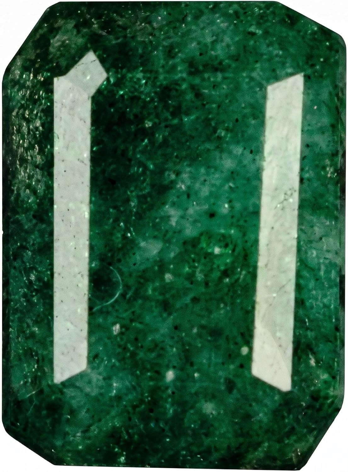 GEMHUB Loose Gemstones For Jewelry Making 4.80 Carat Emerald Cut Natural Green Emerald Natural Gemstones for Jewelry Pendants