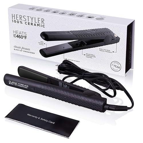 Miniatura 2 de Herstyler Forever Plancha alisadora, alisadora de pelo de cerámica y peine HerStyler para alisar el cabello