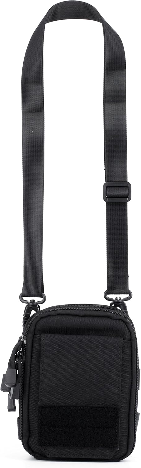 LefRight Multipurpose Tactical Nylon Molle EDC Utility IFAK Waist Bag Pouch Holster Front Pocket Compatible with iPhone XR 7 Plus Pixel XL Samsung S9 S7 Edge Moto Z Force Play Combo Detachable Strap - Image 9