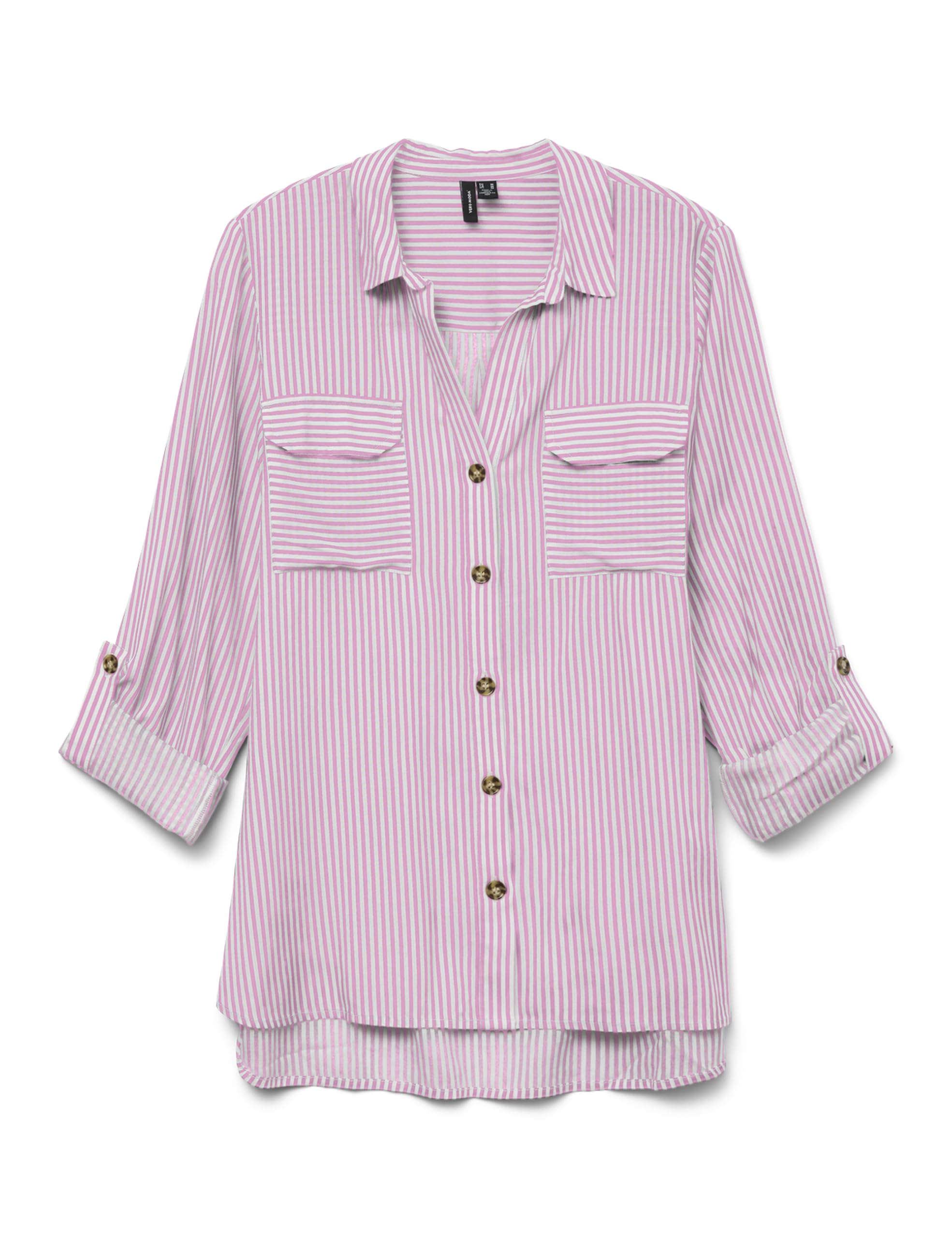 Vero Moda Women's Bonbon Vmbumpy L/S Shirt New Wvn Ga Noos Shirt, L