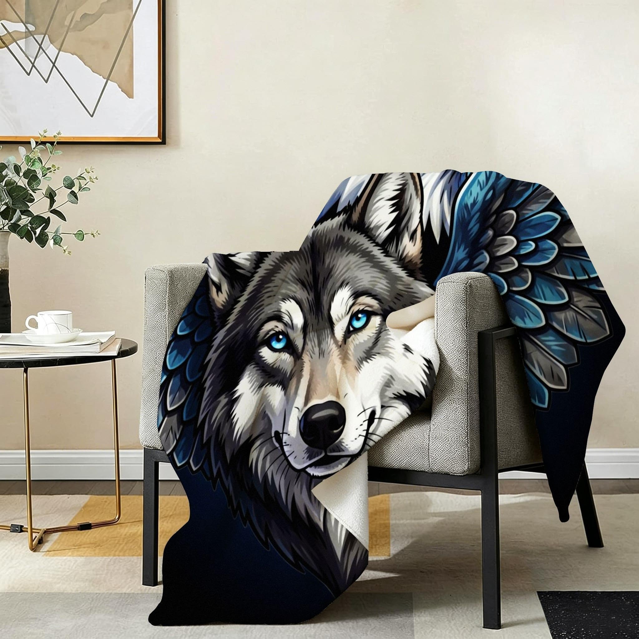 Manta Entretiempo Grande, Cuadro Azul, 220x240 cm, AQ7823