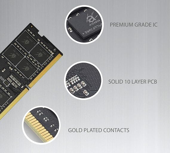 Adamanta 16GB (1x16GB) Laptop Memory Upgrade DDR4 2133Mhz PC4-17000 SODIMM 2Rx8 CL15 1.2v Notebook DRAM RAM