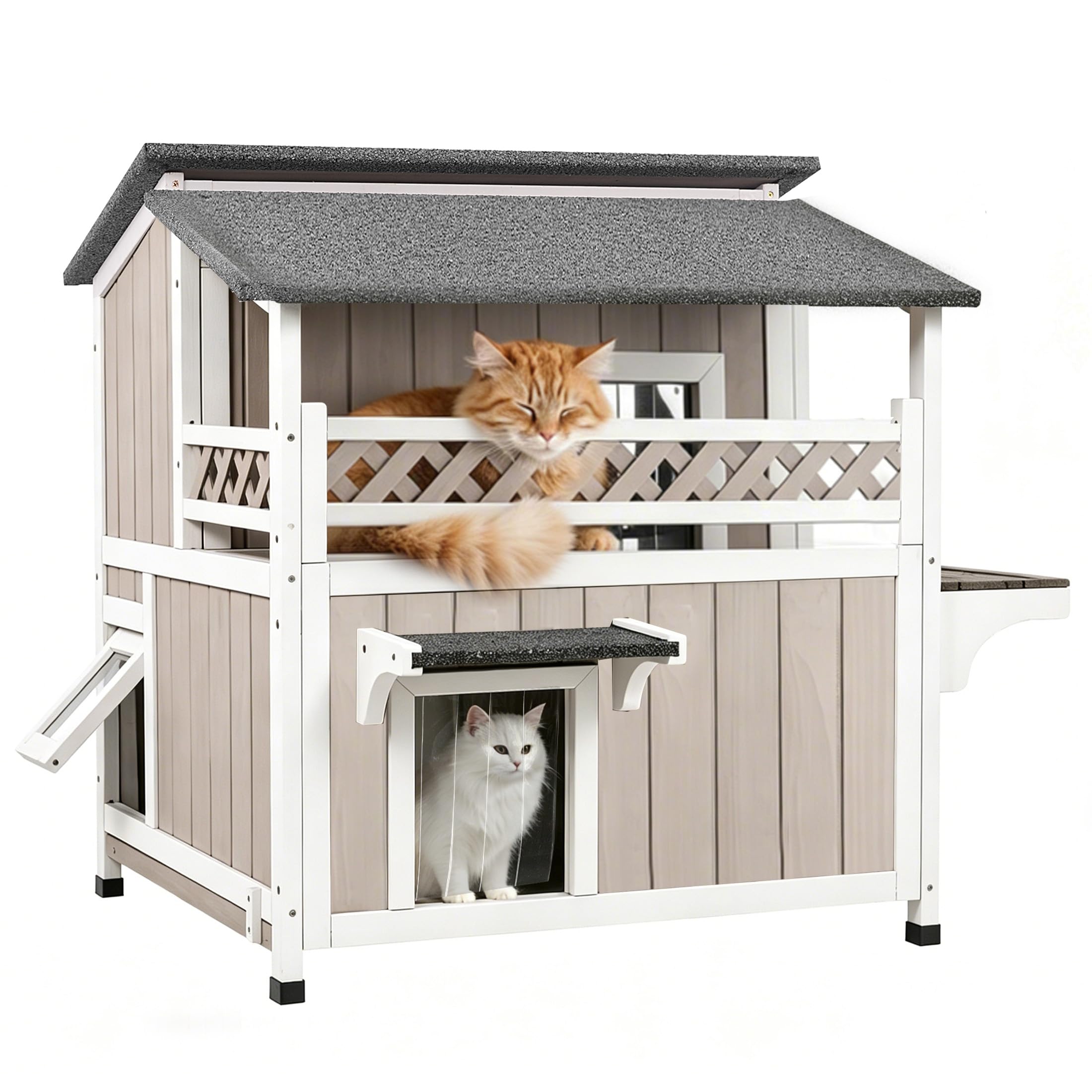 Gowoodhut 2-Story Cat House