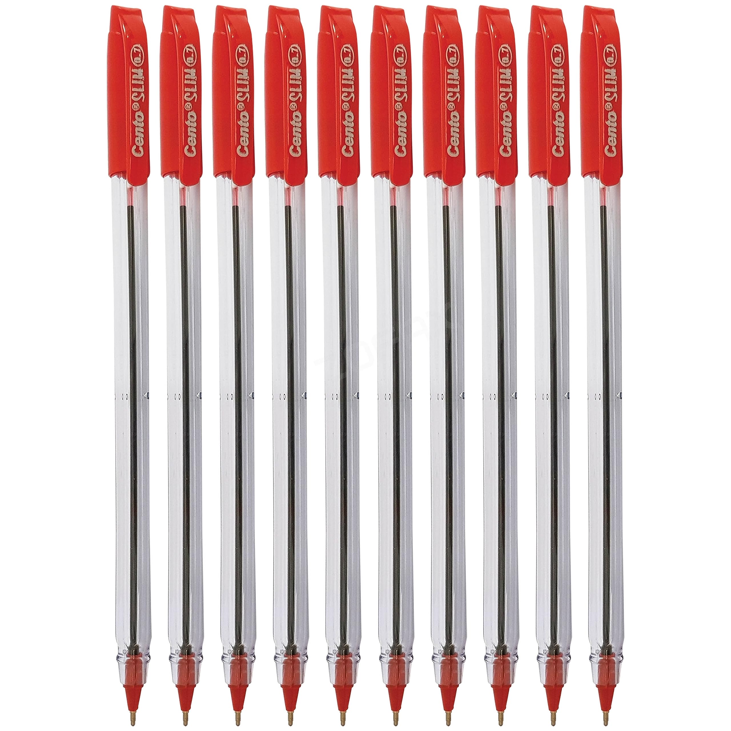 TriAM DF Ballpoint Pens, BLACK, Fine Point (0.7mm), Pack Of 20, Smooth Fine Ball Pens, Trio Grip, Perfect For School Office Home Business Use, IZOFAX