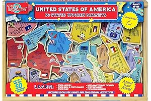 Bendon TS Shure United States Map Learning Magnets Bundle
