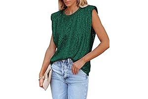 Womens Green Sequin Top