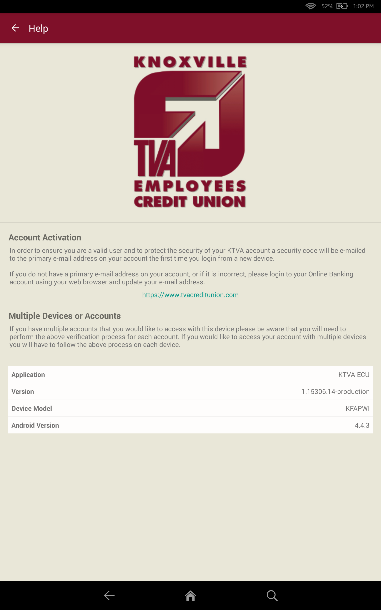Knoxville TVA Employees Credit Union App on Amazon Appstore