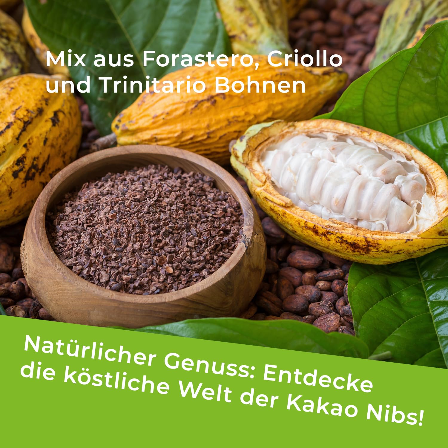 GreatVita Bio Kakaonibs 2.4 kg | Rohkost Kakao Nibs ideal als Topping, Naturprodukt ohne Zusätze aus Peru