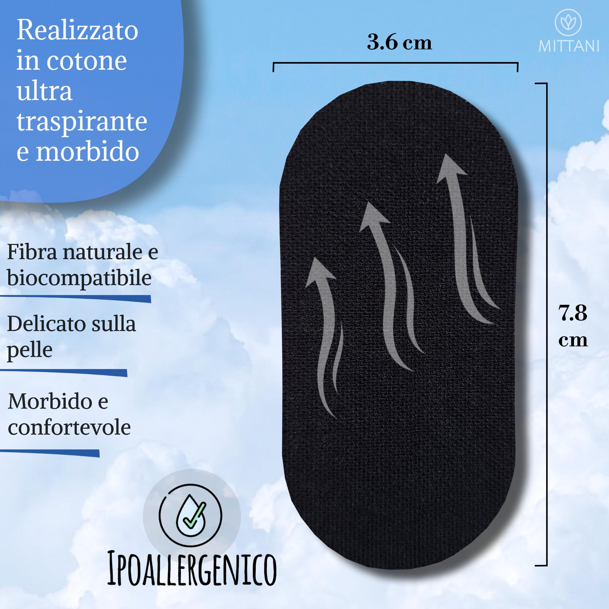 MITTANI® Mouth Tape, Cerotti Bocca per Dormire, Antirussamento, Respira Bene per Dormire Profondamente la Notte, Migliora la Qualità del Sonno Favorendo la Respirazione Nasale