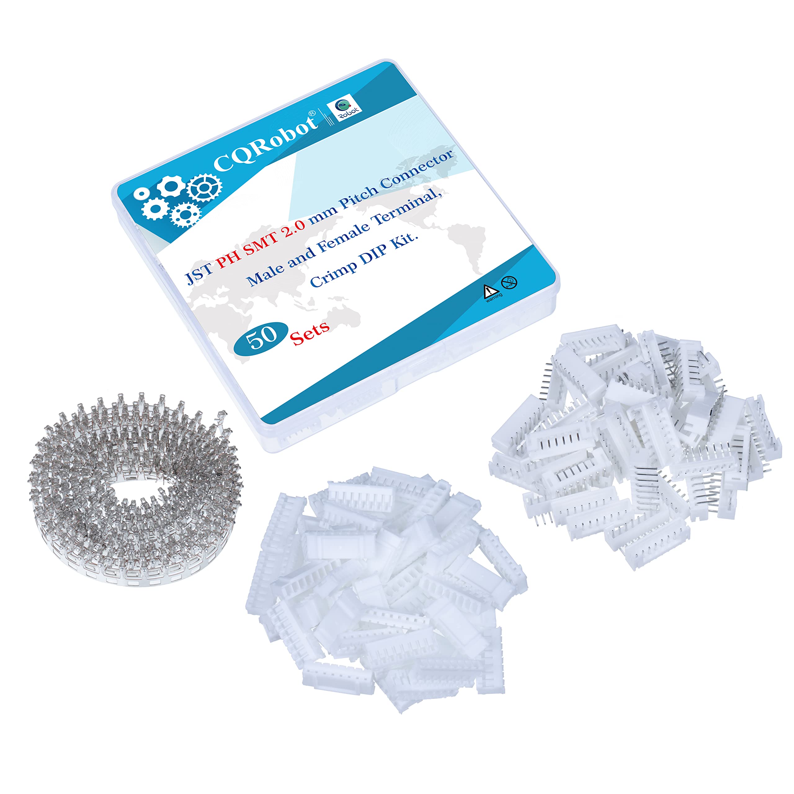 Buy CQRobot 50 Sets/500 Pieces 2.0mm Pitch JST PH SMT 8Pin JST