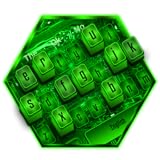 Neon Green Light Animated Keyboard Theme