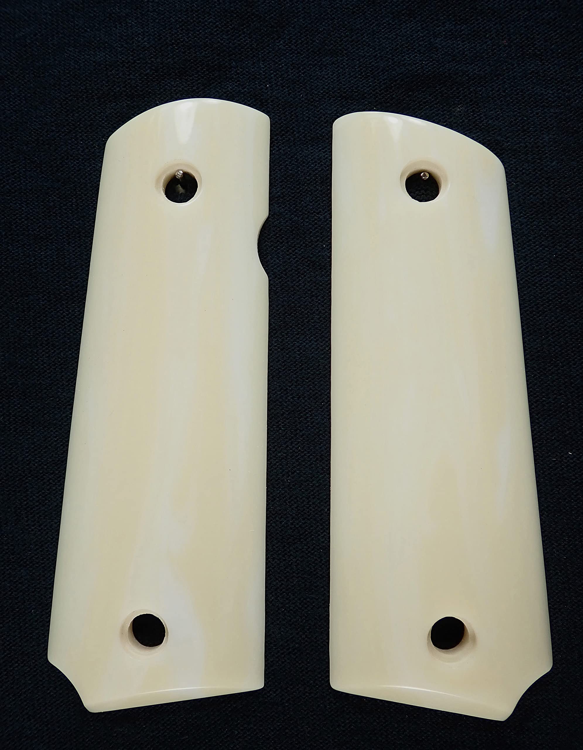 Faux Ivory Grips For Browning 1911-22 & 1911-380 - Replacement Gun Grips With Realistic Grain Pattern