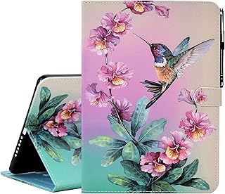 Case for Samsung Galaxy Tab A8 10.5 inch 2022 (SM-X200/X205/X207), Premium PU Leather Smart Folio Stand Cover with Auto Sleep Wake and Multiple Viewing Angles, Hummingbird