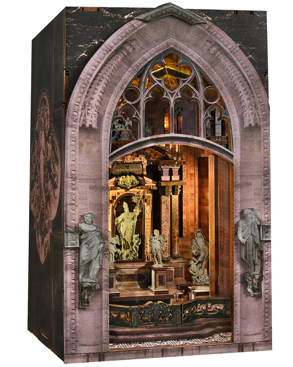 MiniCity Book Nook Kit - DIY Miniature House Dollhouse Kit for Adults, Booknook Bookstore Tiny House Bookshelf Decor, Mindfulness Gift & Bookshelf Decor for Adults & Teens (Duomo di Mliano)