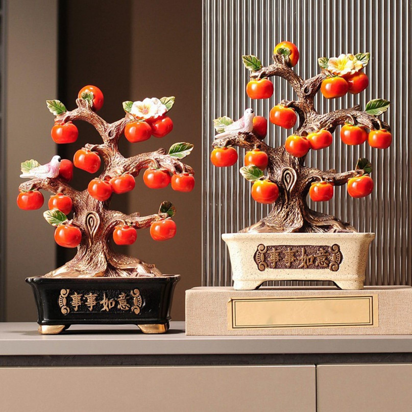 Amazon.co.jp: 招財樹 金のなる木 財福の樹 柿 財運 幸運 繁栄 風水